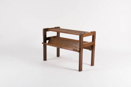Table basse en chene Jacques Adnet 1930