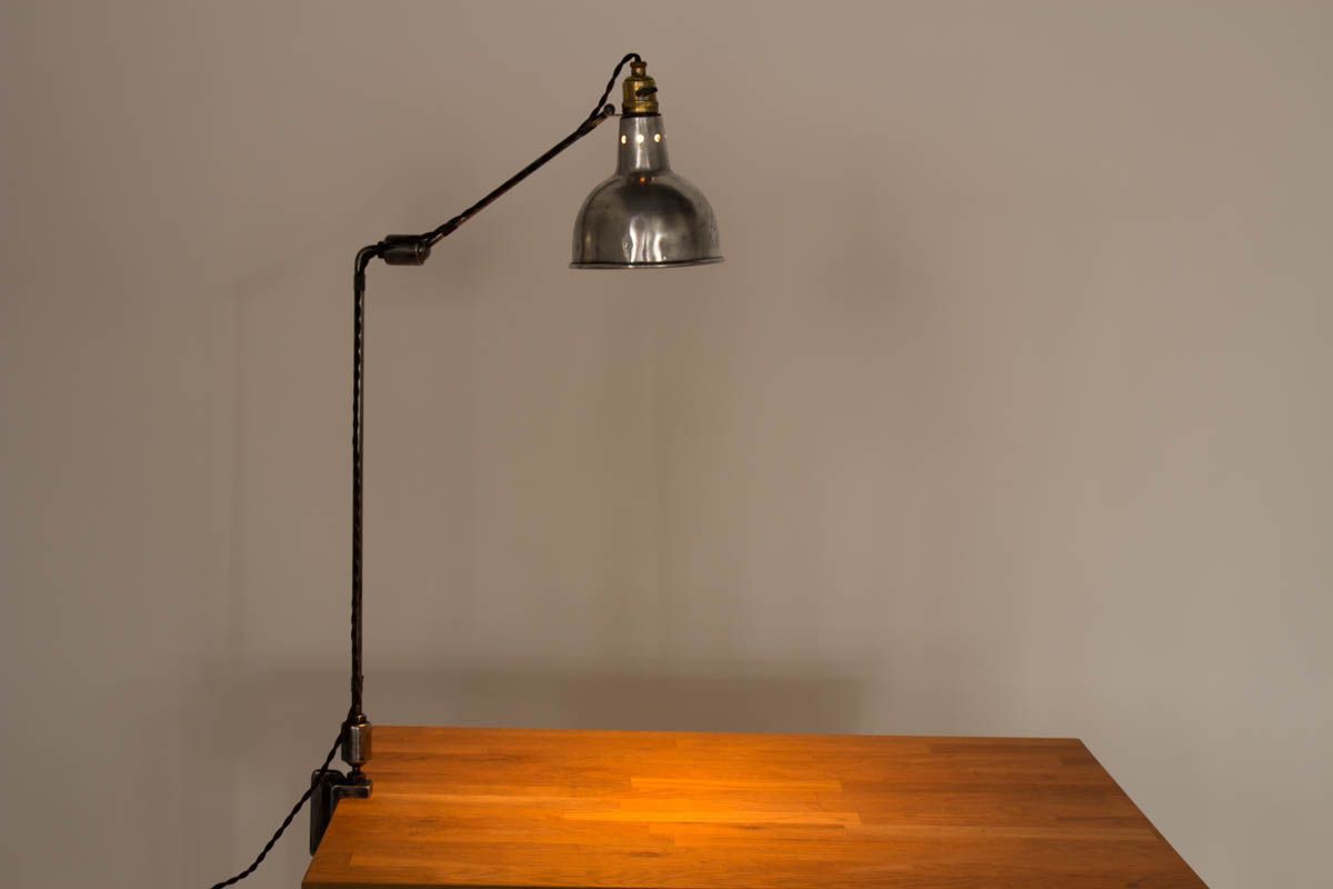Lampe de bureau Georges Houillon modele a etau 1930