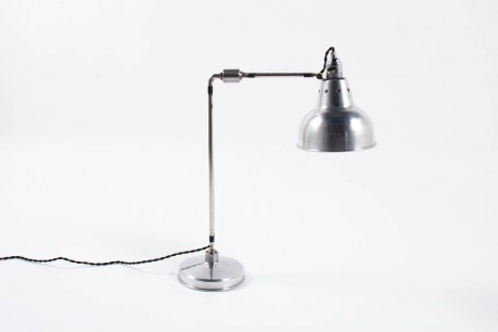Lampe de bureau Georges Houillon modele nickele 1930