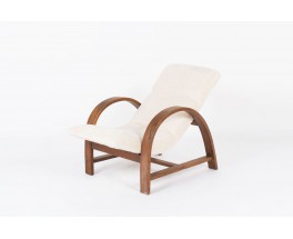 Lounge chair en chene design Art Deco 1930