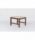 Table basse en acajou et plateau blanc Andre Sornay 1950