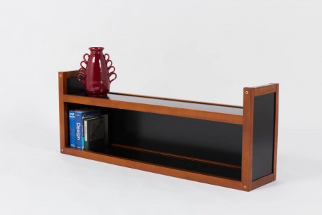 Etagere Andre Sornay hetre teinte et laque noire 1950