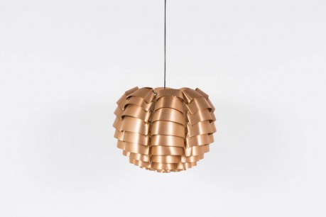 Suspension Max Sauze modele Orion en cuivre 1970