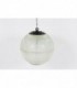 Suspension holophane en verre edition Europhane 1950