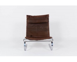 Fauteuil Poul Kjaerholm modele PK20 cuir marron edition Kold Christensen 1950