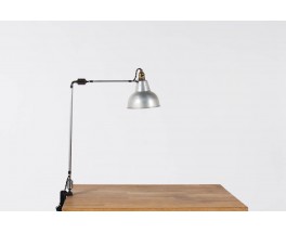 Lampe de bureau Georges Houillon modele a pince nickele 1930