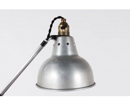 Lampe de bureau Georges Houillon modele a pince nickele 1930