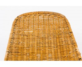 Chaises Gian Franco Legler modele Basket edition Pierantonio Bonacina 1950 set de 10