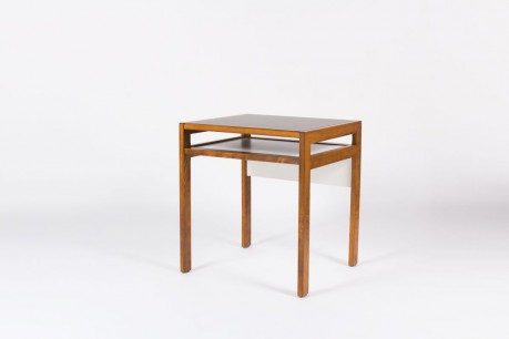 Bureau Andre Sornay petit modele stratifie noir et blanc 1950