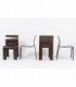 Chaises Gijs Bakker modele Strip empilable edition Castelijn 1970 set de 4