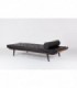 Daybed Dick Cordemeijer modele Cleopatra en cuir noir edition Auping 1950