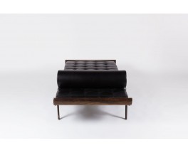 Daybed Dick Cordemeijer modele Cleopatra en cuir noir edition Auping 1950