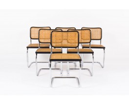 Chaises Marcel Breuer modele Cesca B32 edition Thonet 1970 set de 6