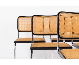 Chaises Marcel Breuer modele Cesca B32 edition Thonet 1970 set de 6