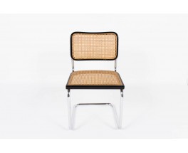 Chaises Marcel Breuer modele Cesca B32 edition Thonet 1970 set de 6