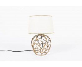 Lampe en metal dore design chic 1950