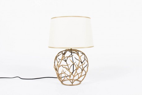 Lampe en metal dore design chic 1950