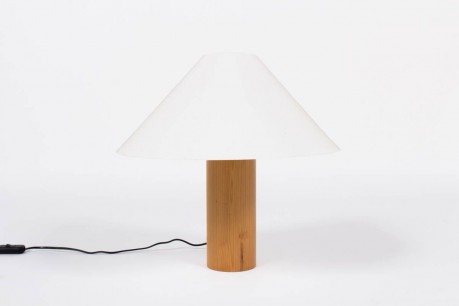 Lampe en pin et perspex blanc edition Agusti 1960