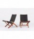 Fauteuils pliables Angel I Pazmino edition Muebles de Estilo 1960 set de 2 lot n°1