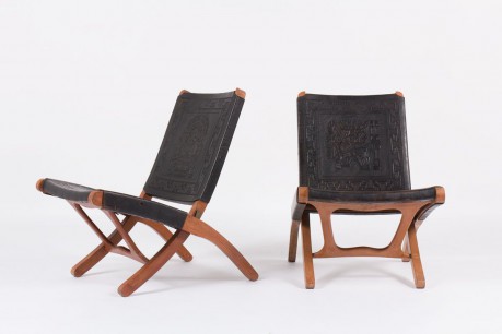 Fauteuils pliables Angel I Pazmino edition Muebles de Estilo 1960 set de 2 lot n°1