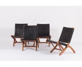 Fauteuils pliables Angel I Pazmino edition Muebles de Estilo 1960 set de 2 lot n°1