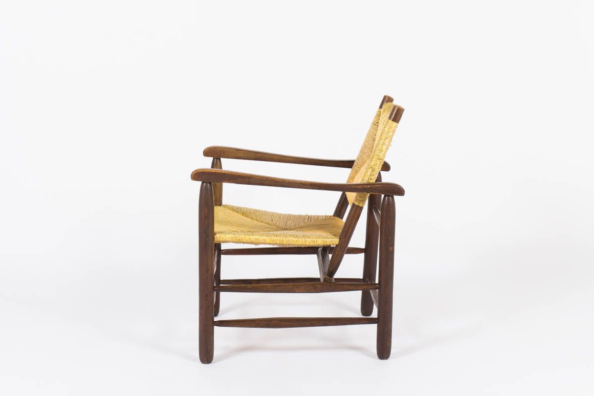 PERRIAND ARMCHAIR No. 21 charlotte Perriand Style 