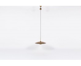 Suspension Florian Schulz modele Onos 55 metal dore design allemand 1960