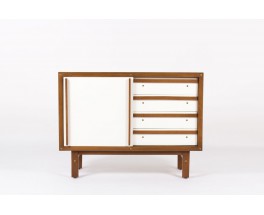 Commode Andre Sornay laque blanche 1960