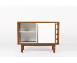 Commode Andre Sornay laque blanche 1960