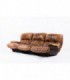 Canape Michel Ducaroy modele Marsala en cuir marron edition Ligne Roset 1970
