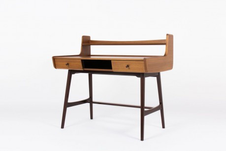 Bureau Jacques Hauville en acajou edition Bema 1960