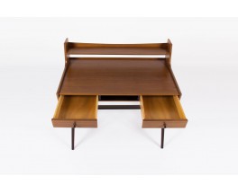 Bureau Jacques Hauville en acajou edition Bema 1960