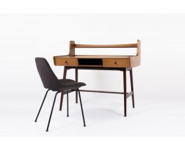 Bureau Jacques Hauville en acajou edition Bema 1960