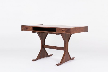 Bureau Gianfranco Frattini en palissandre edition Bernini 1950