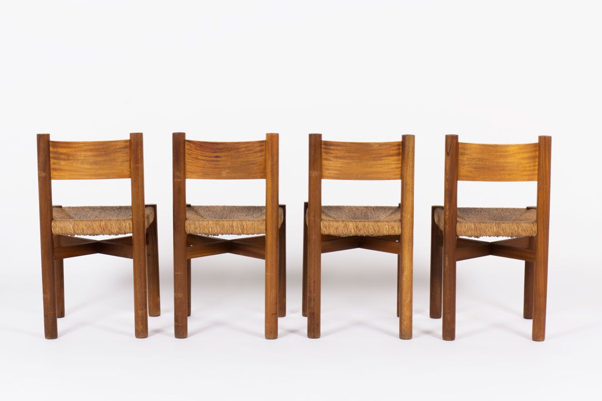 Meribel dining chairs by Charlotte Perriand – Espacemoderne