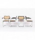 Fauteuils Marcel Breuer modele Cesca B64 edition Thonet 1970 set de 4