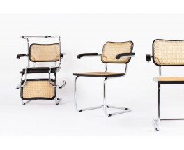 Fauteuils Marcel Breuer modele Cesca B64 edition Thonet 1970 set de 4