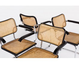 Fauteuils Marcel Breuer modele Cesca B64 edition Thonet 1970 set de 4