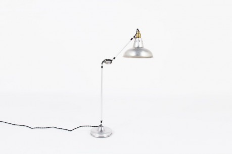 Lampe de bureau Georges Houillon modele 2 bras nickele 1930
