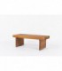 Banc a lattes en acajou design moderniste bresilien 1950