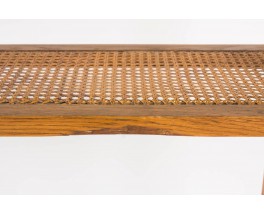 Console porte chapeaux et parapluies en chene et laiton 1950