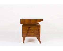 Bureau en noyer et laiton design italien 1950