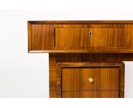 Bureau en noyer et laiton design italien 1950