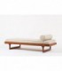 Lit de repos Roger Fatus modele Tatami tissu lin beige edition Sentou 1950