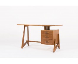 Bureau en chene forme libre 1950