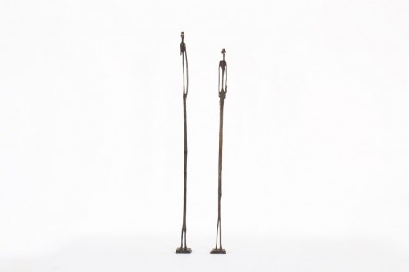 Sculptures personnages en bronze 1950 set de 2