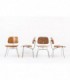 Chaises Charles et Ray Eames modele DCM edition Herman Miller 1960 set de 4