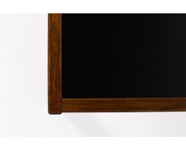 Table basse rectangulaire Andre Sornay acajou et stratifie noir 1960