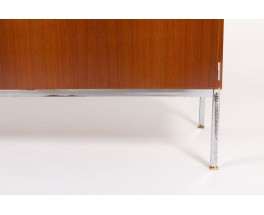 Enfilade Luigi Bartolini en acajou et poignees chrome 1960