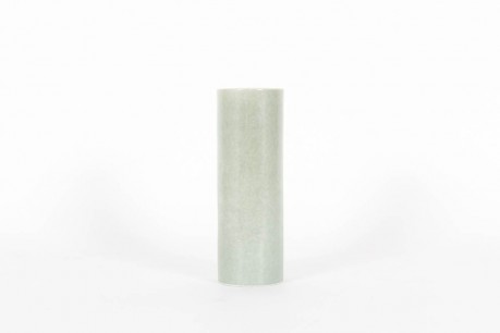 Vase rouleau en ceramique atelier Virebent vert d'eau 1970 